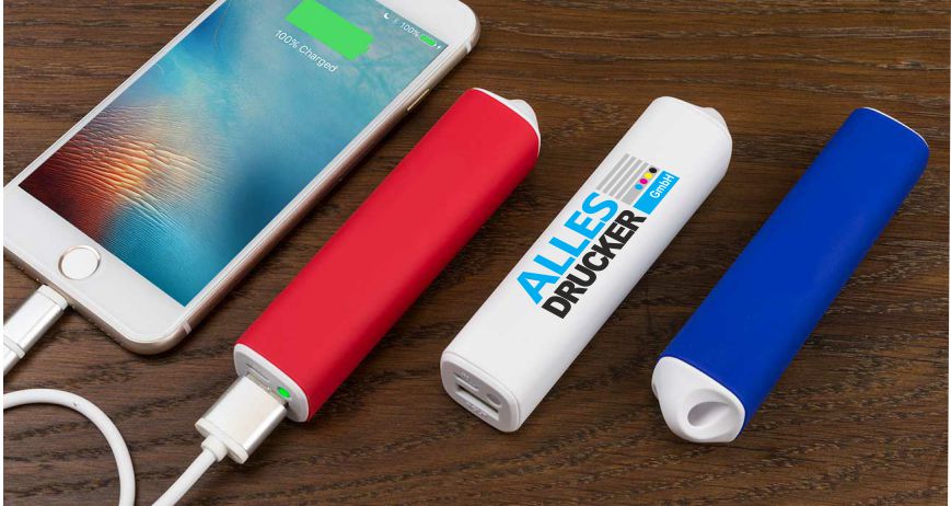 Bedruckte Powerbank