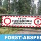 Forst Absperrbanner