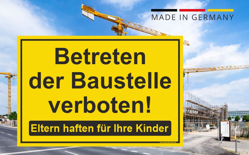 Betreten der Baustelle verboten