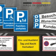 Parkplatzschilder