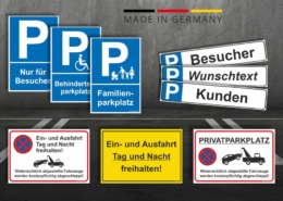 Parkplatzschilder