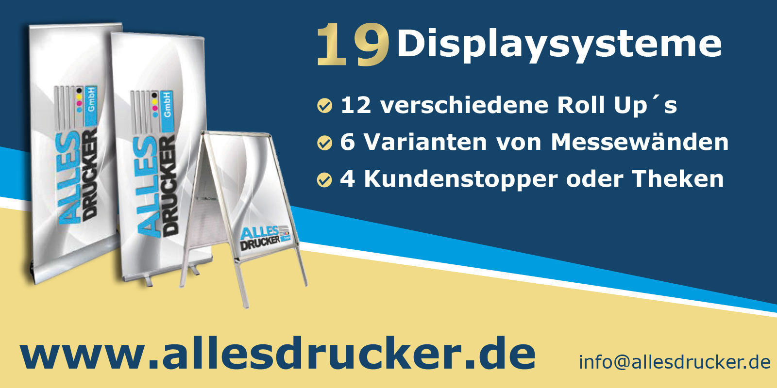 Displaysysteme vom Allesdrucker